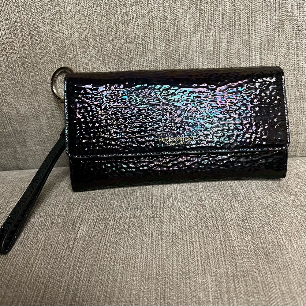 Henri Bendel Petrol Wallet Wristlet